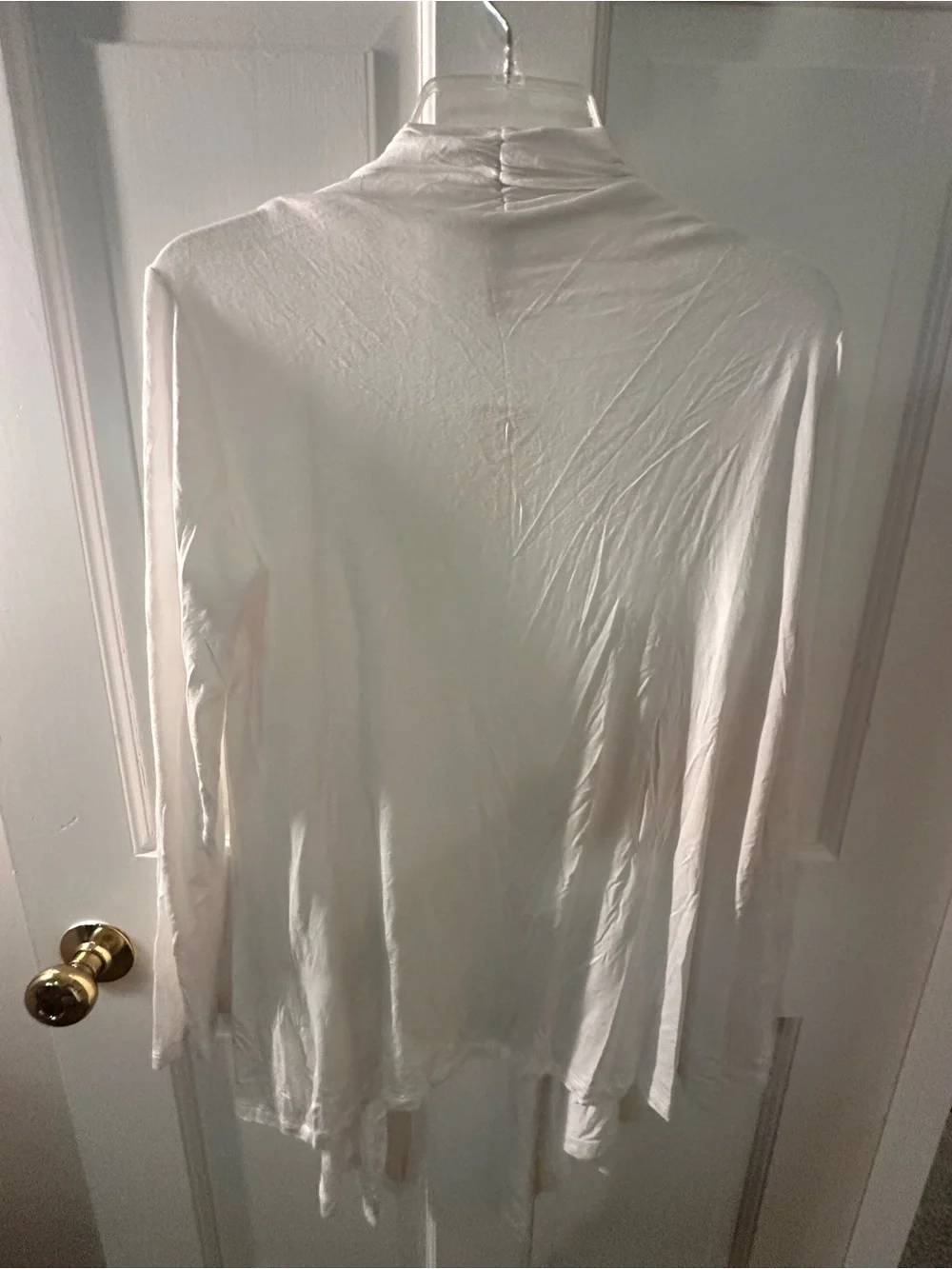 White Open-Front Lightweight Women's Cardigan